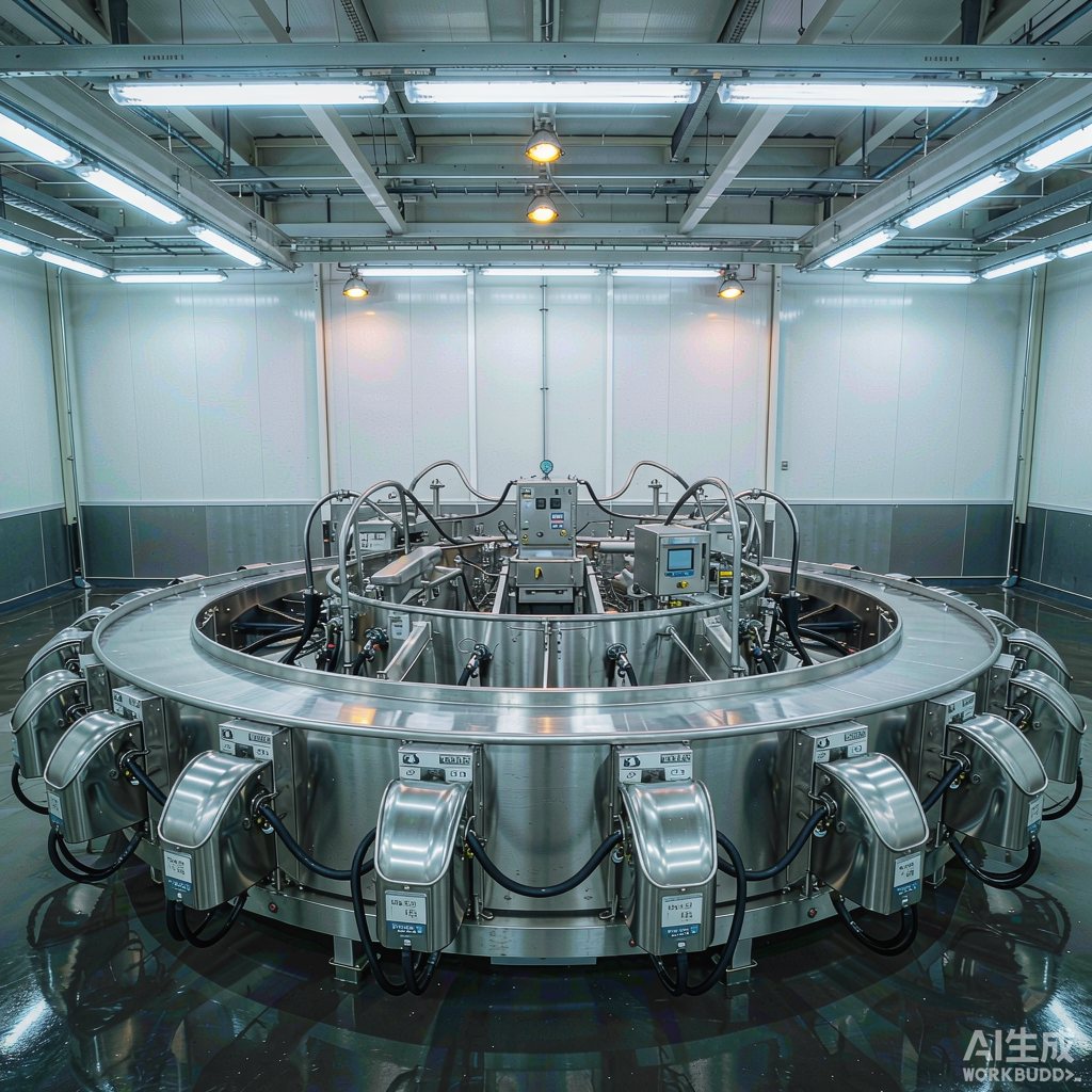 Modern rotary milking parlour